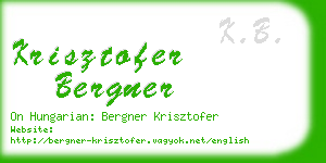 krisztofer bergner business card